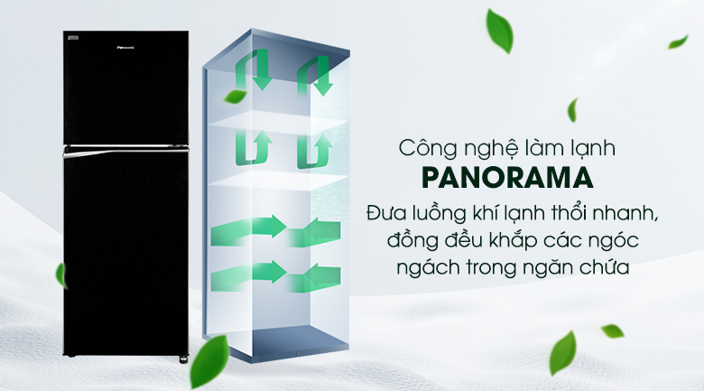 Công nghệ Panorama - Tủ lạnh Panasonic Inverter 268 lít NR-BL300PKVN