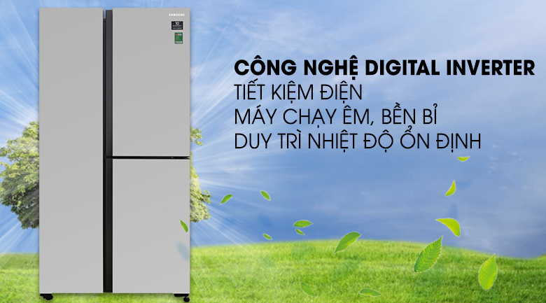 Công nghệ Inverter- Tủ lạnh Samsung Inverter 634 lít RS63R5571SL/SV