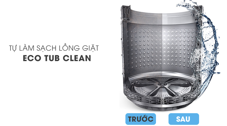 Tính năng Eco Tub Clean - Máy giặt Samsung Add Wash Inverter 17 kg WD17J7825KP/SV