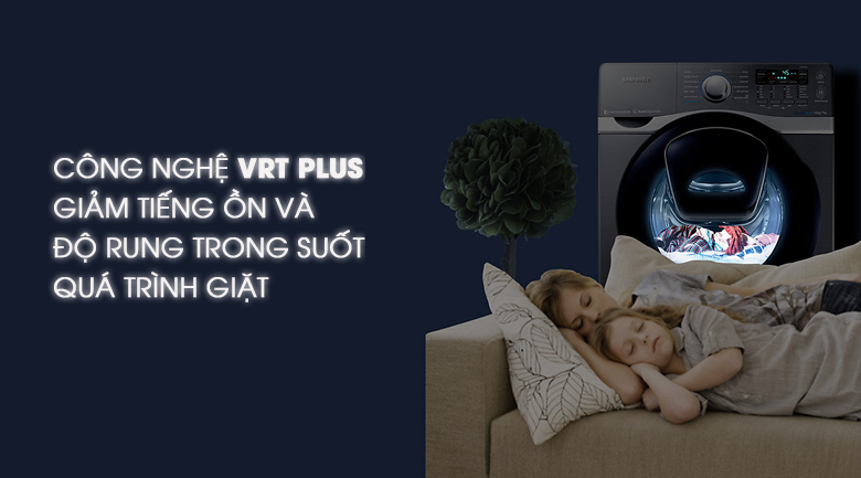 Công nghệ VRT PLUS - Máy giặt Samsung Add Wash Inverter 17 kg WD17J7825KP/SV