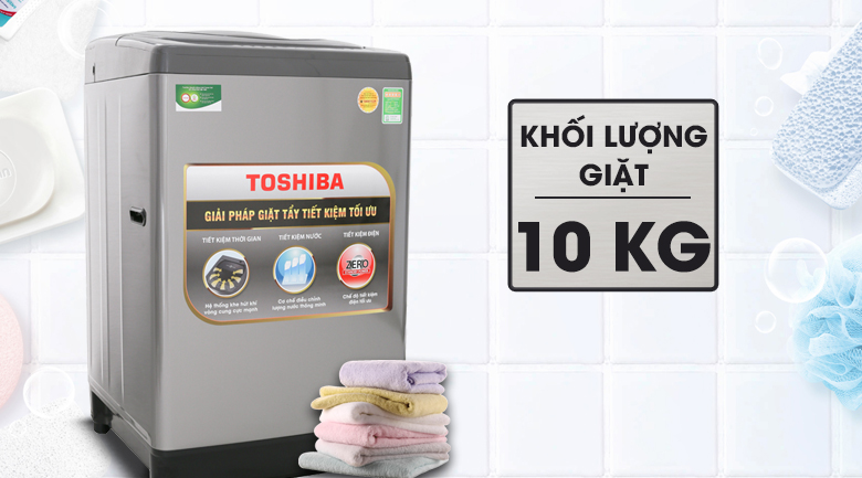 Khối lượng giặt - Máy giặt Toshiba 10 Kg AW-H1100GV SM