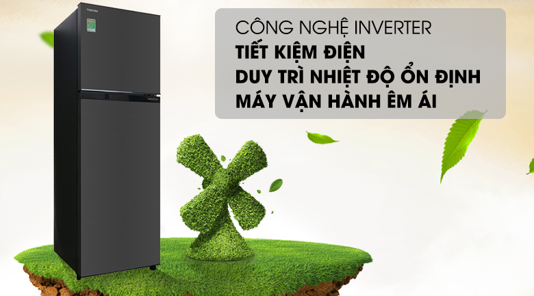 Công nghệ Inverter - Tủ lạnh Toshiba Inverter 253 lít GR-B31VU SK